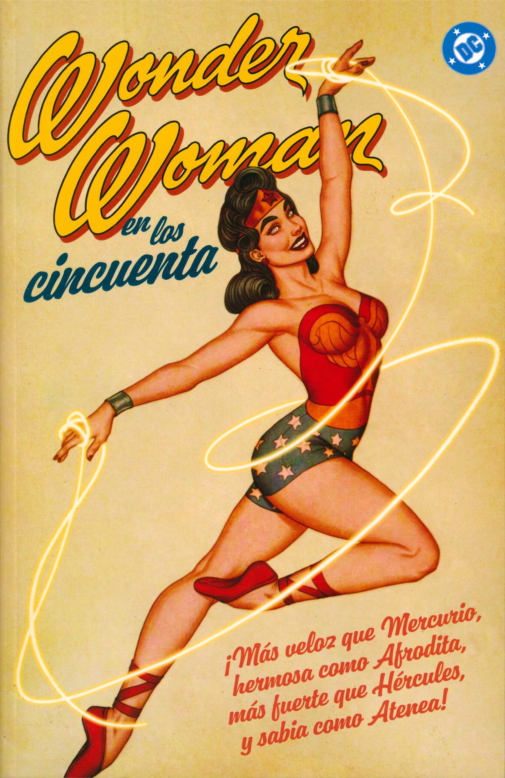 Portada ampliada de Wonder Woman en los cincuenta