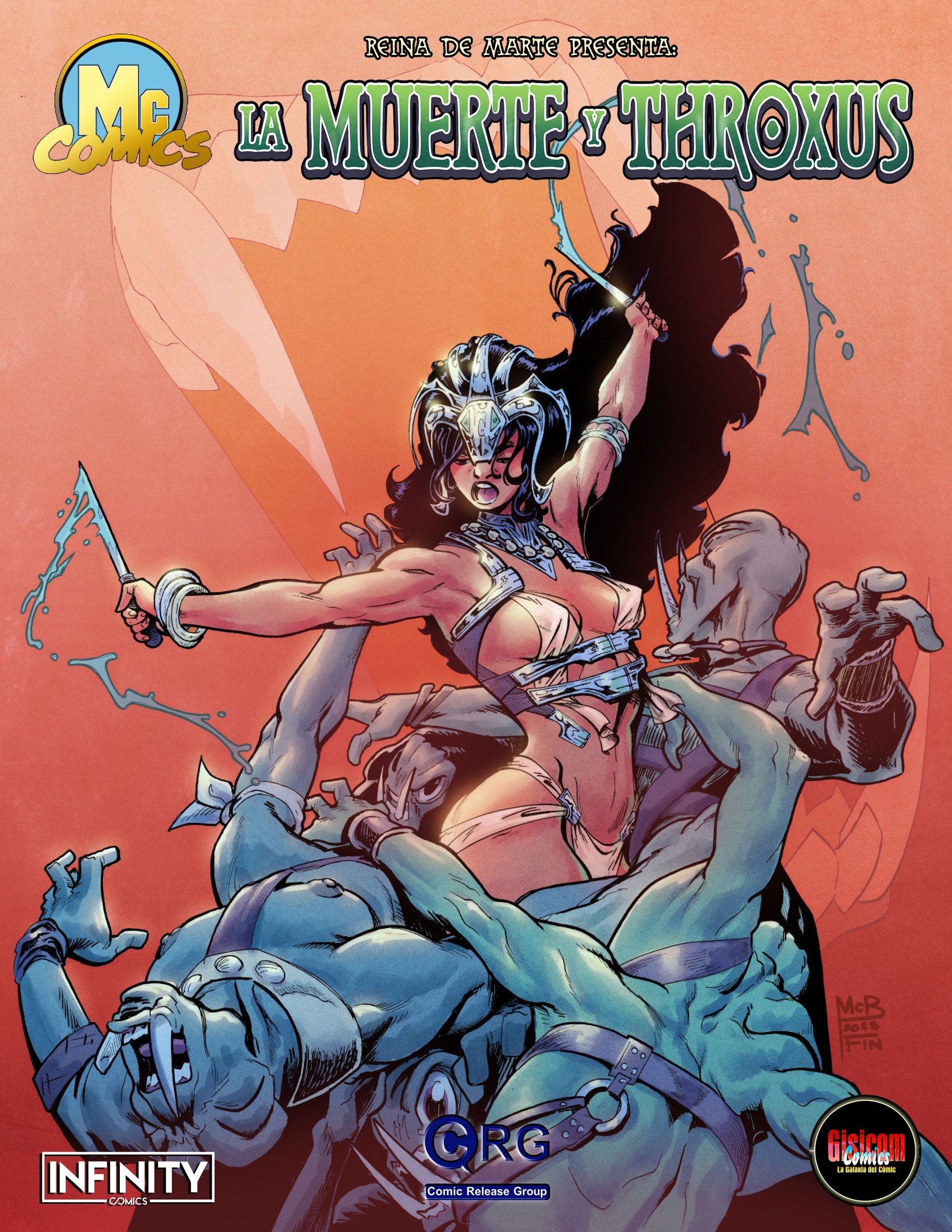 Portada ampliada de LA MUERTE Y THROXUS