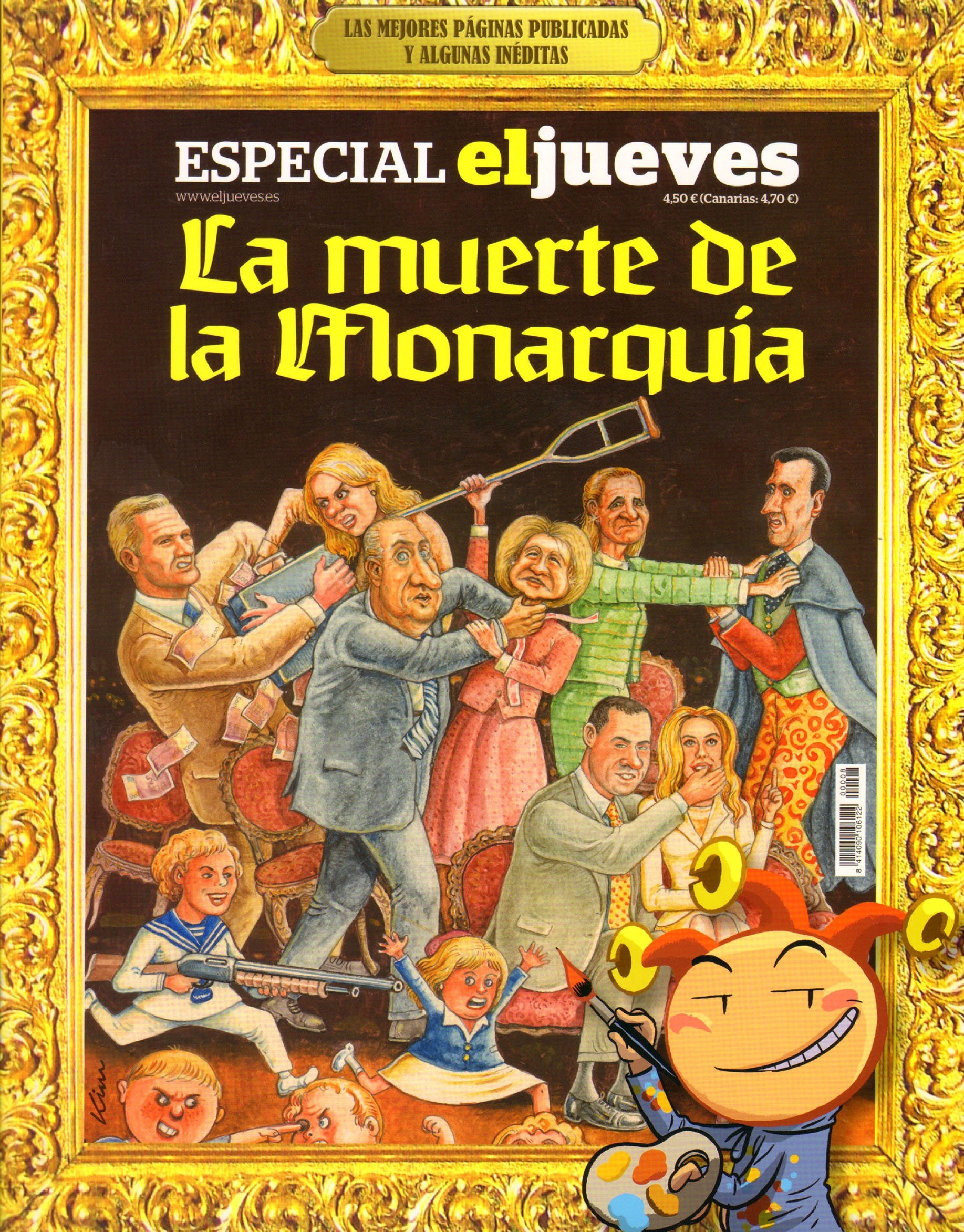 Portada ampliada de La muerte de la Monarquía