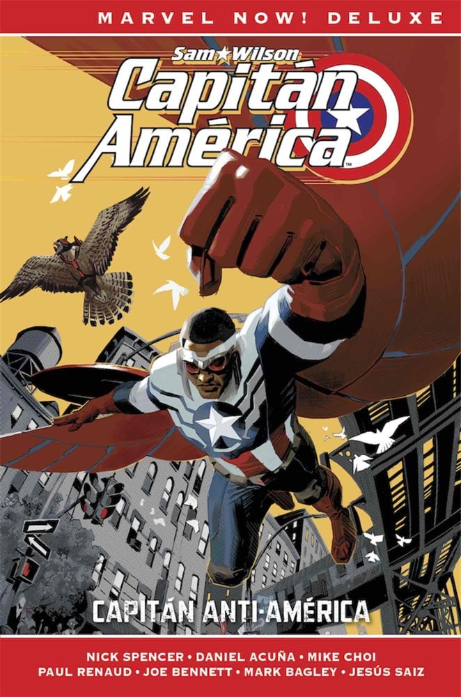 Portada ampliada de Sam Wilson Capitan America
