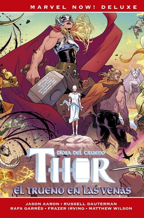 Portada ampliada de Diosa del Cielo THOR El Trueno en las Venas