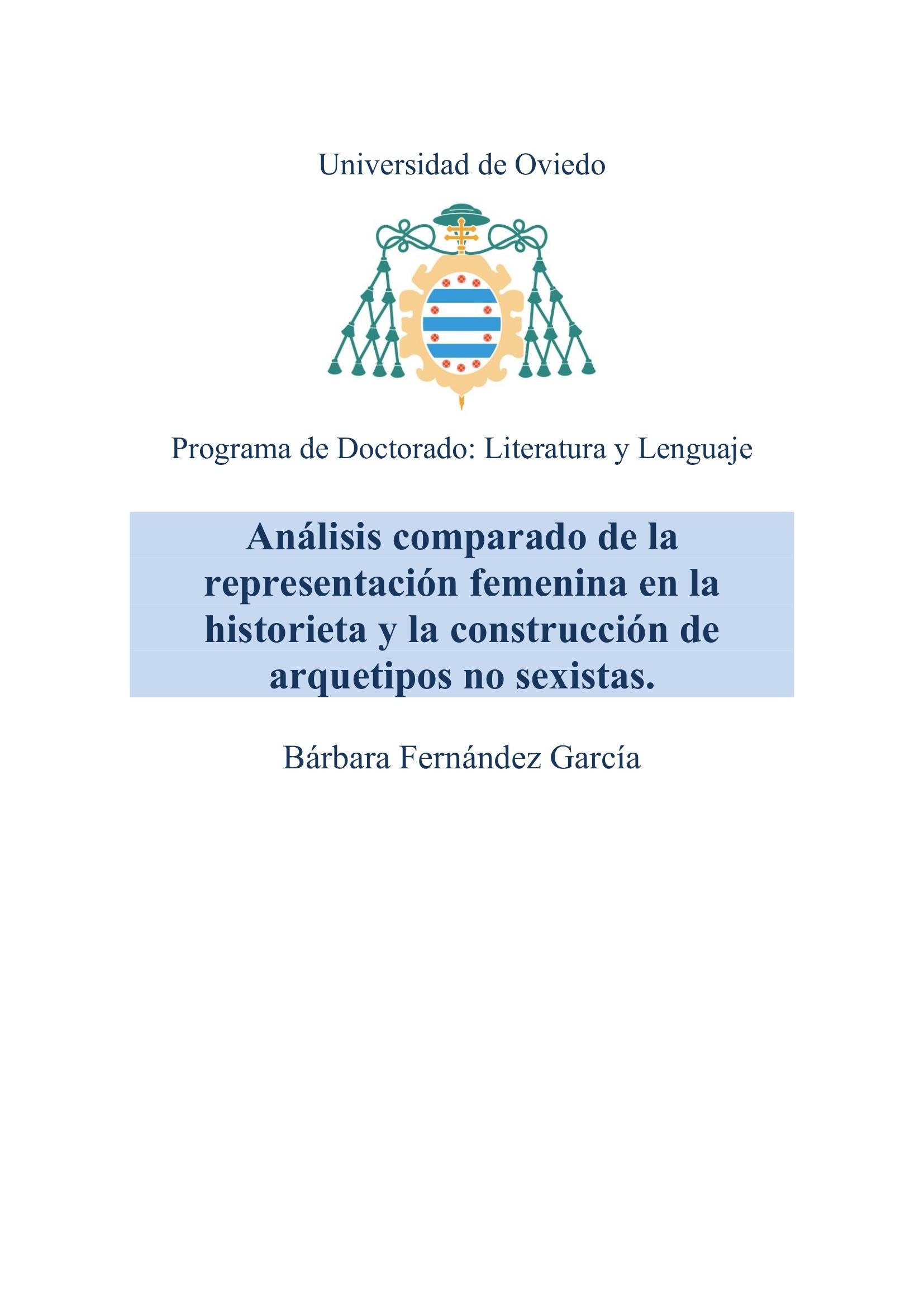 Portada ampliada de Análisis comparado de la representación femenina en la historieta y la construcción de arquetipos no sexistas.