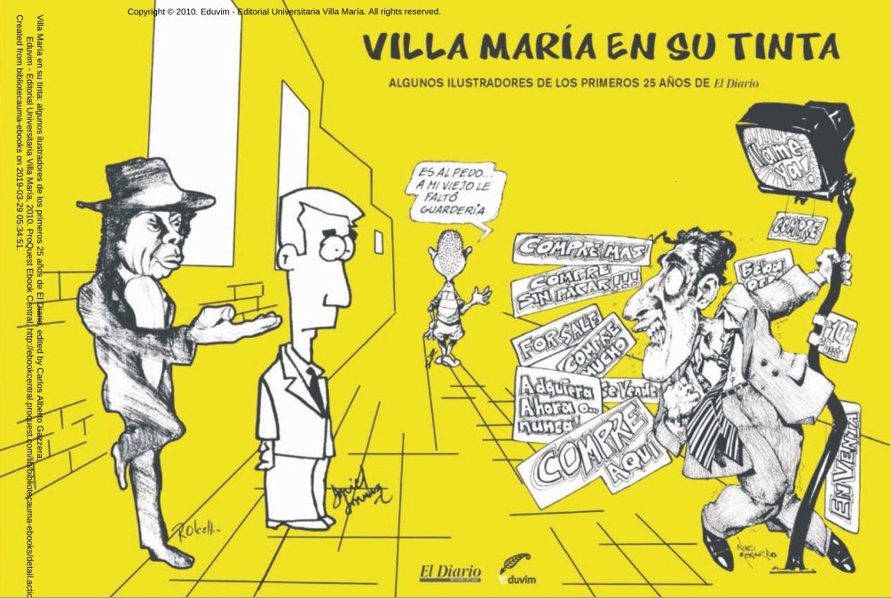 Portada ampliada de Villa María en su tinta