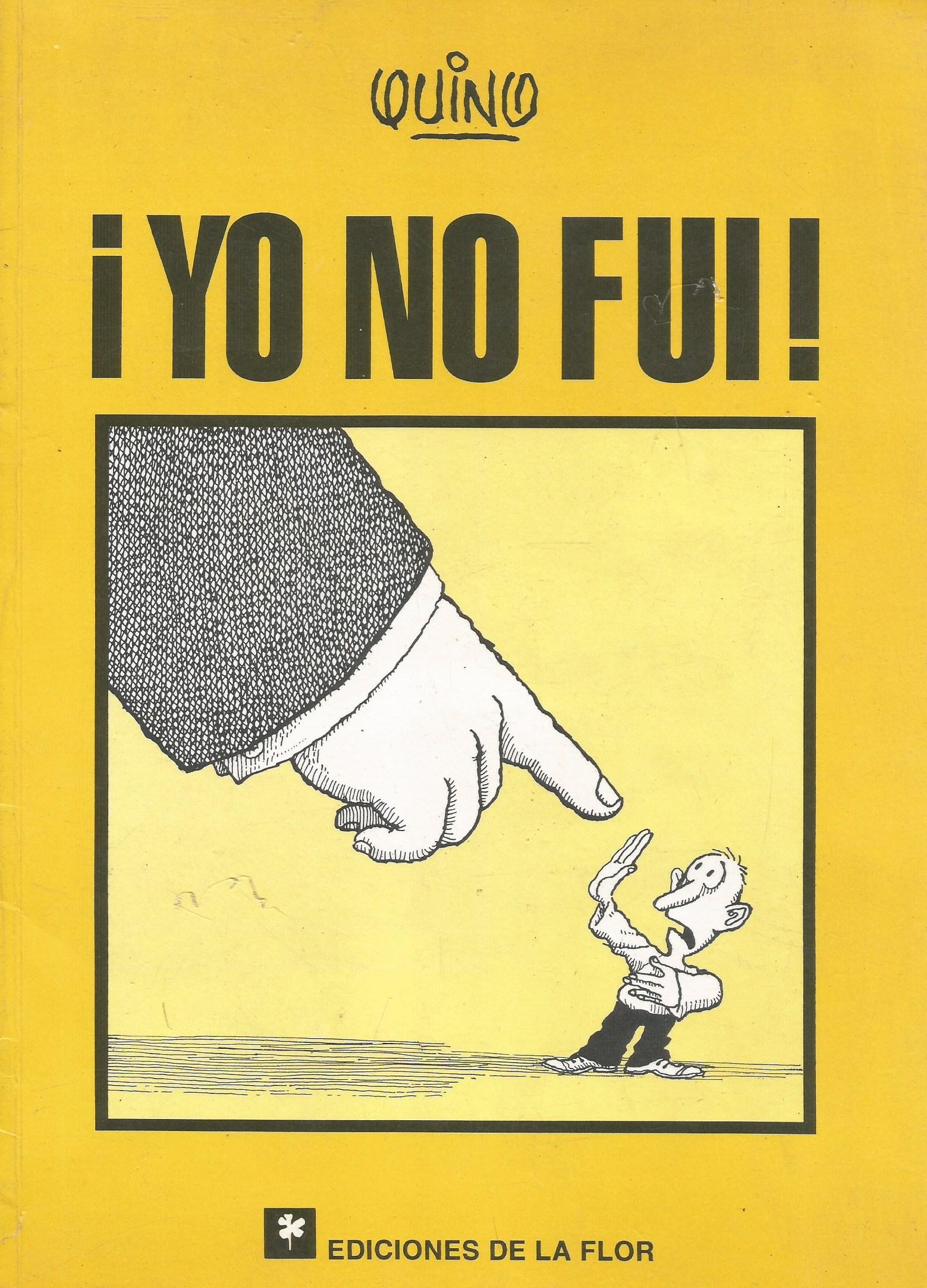 Portada ampliada de ¡YO NO FUI!
