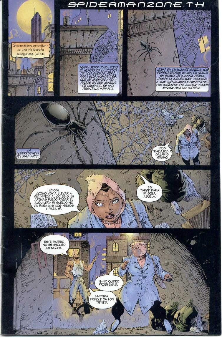 Portada ampliada de Spiderman
