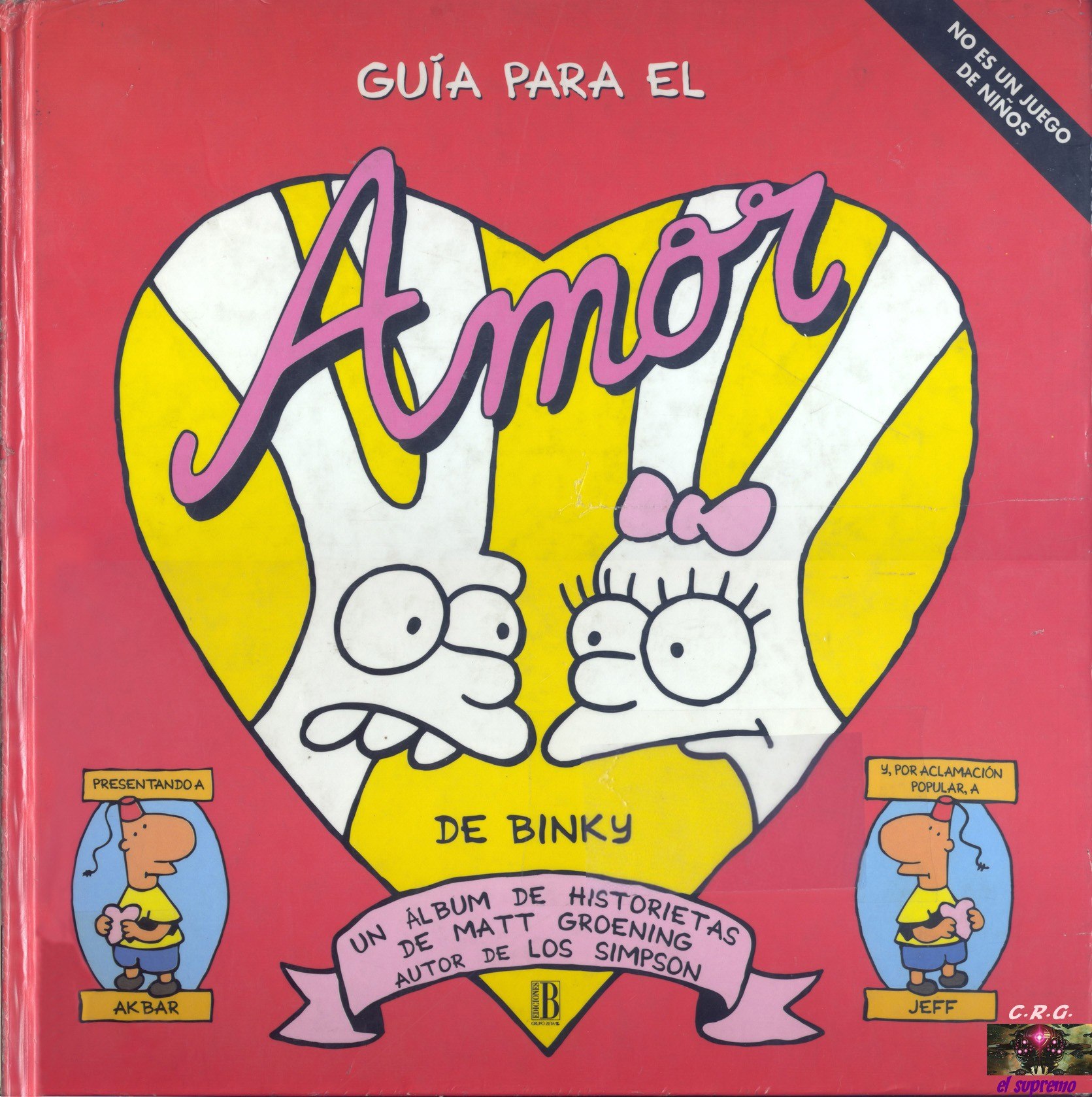 Portada ampliada de Guía para el amor de Binky