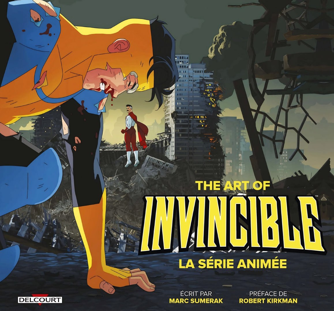 Portada ampliada de THE ART OF INVINCIBLE LA SÉRIE ANIMÉE