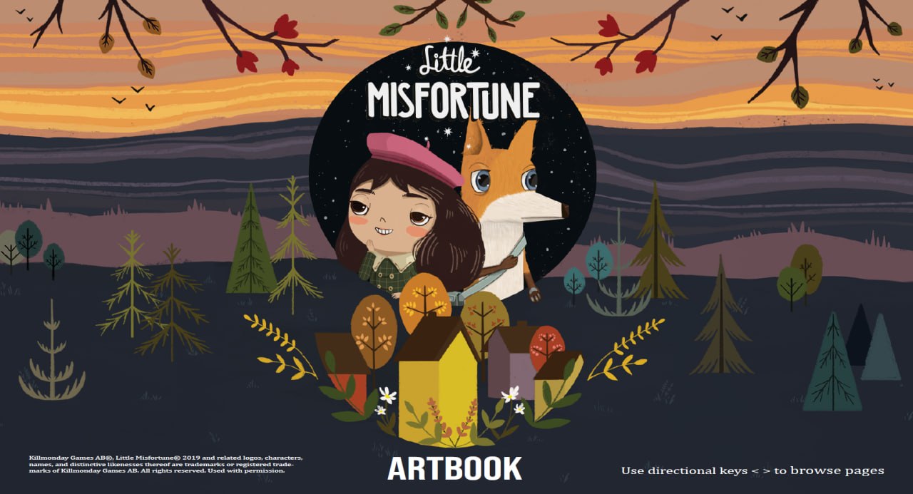 Portada ampliada de Little Misfortune ARTBOOK