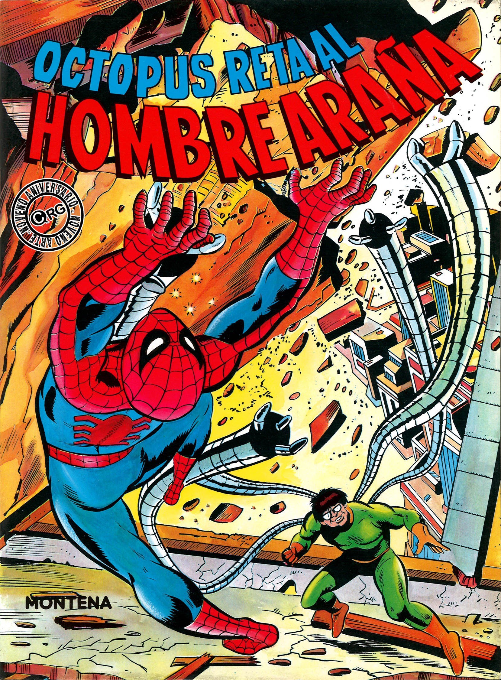 Portada ampliada de Octopus reta al Hombre Araña