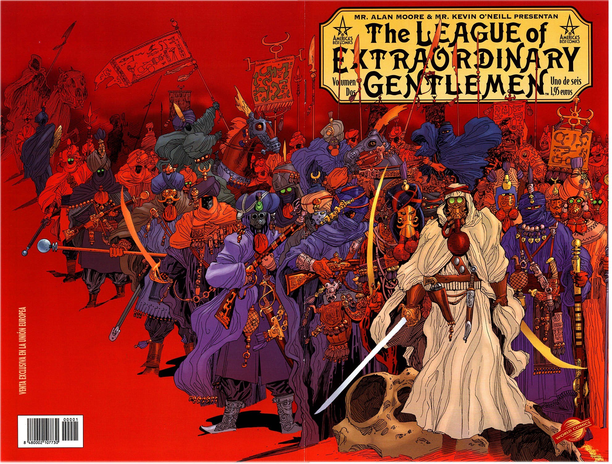 Portada ampliada de The LEAGUE of EXTRAORDINARY GENTLEMEN