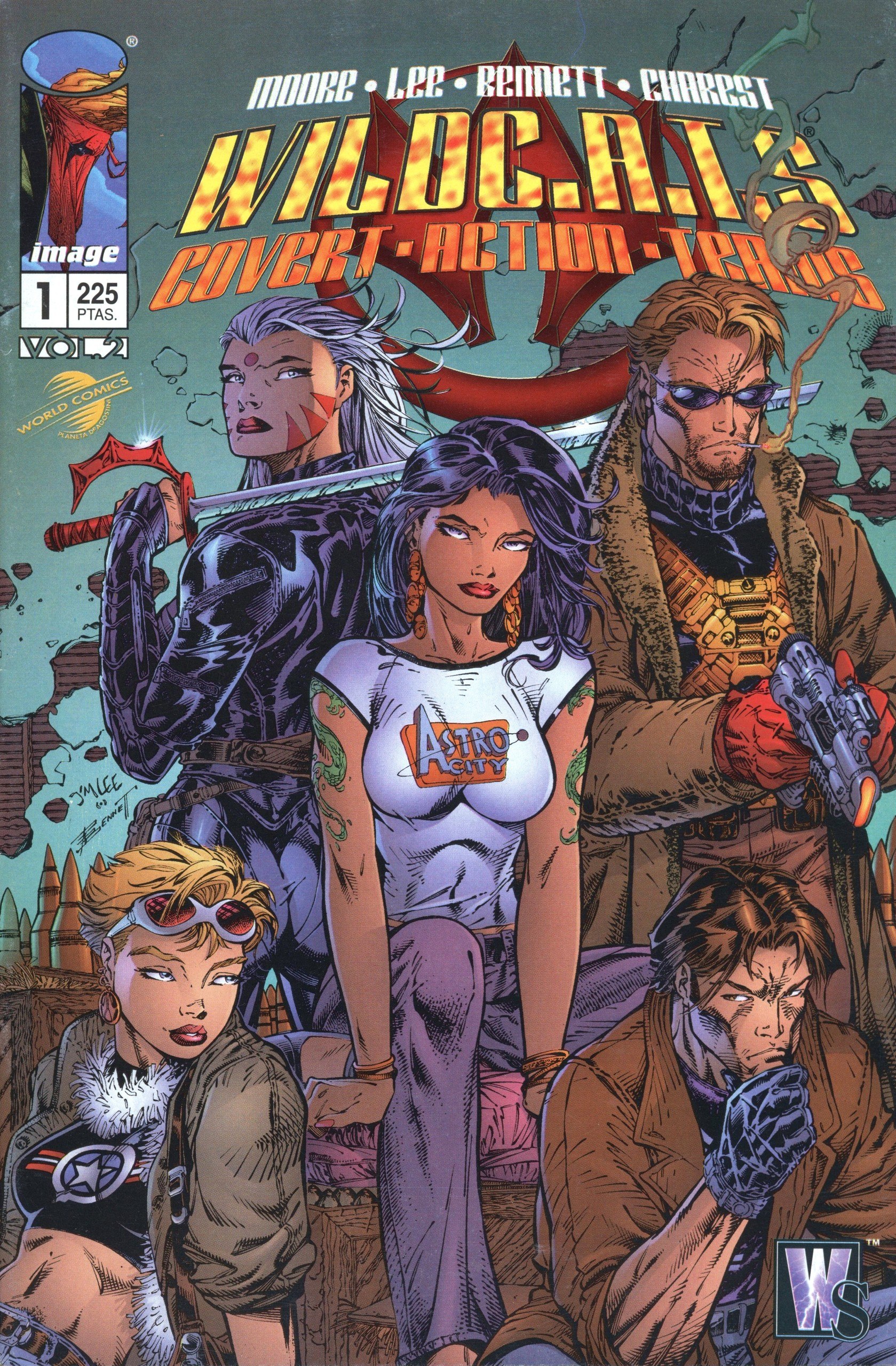 Portada ampliada de WILD C.A.T.S COVERT-ACTION-TECHNOLOGY