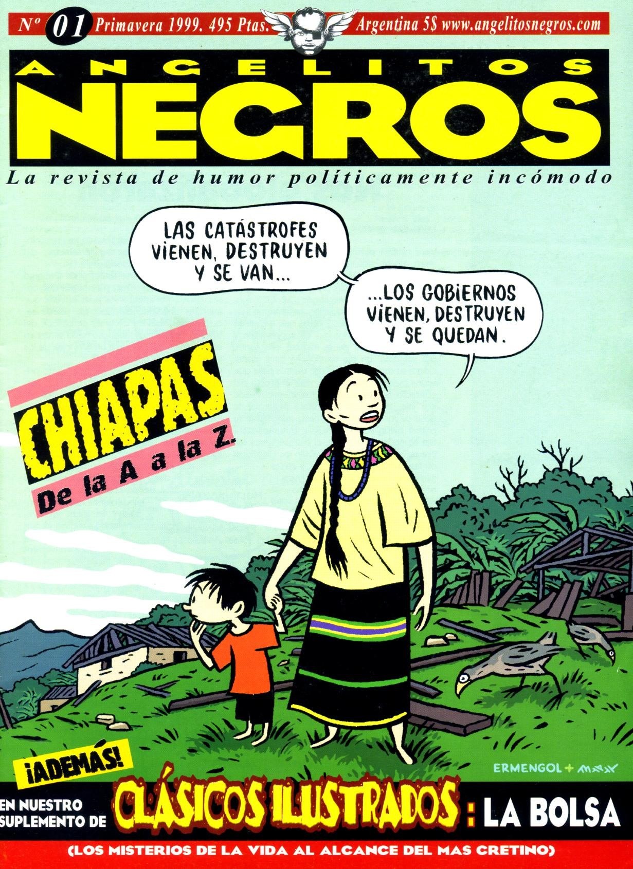Portada ampliada de Angelitos Negros
