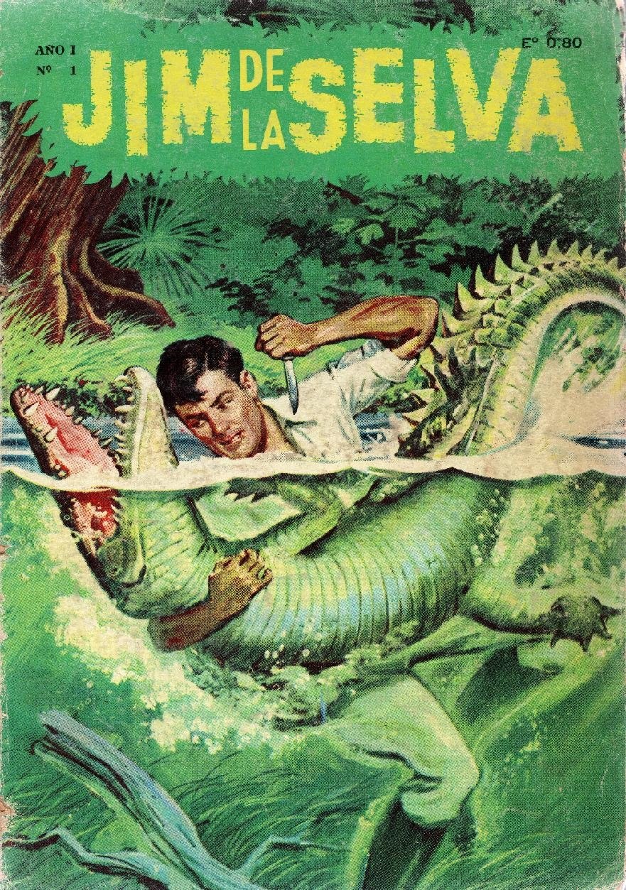 Portada ampliada de Jim de la Selva (de Paul.S.Newman y Otros)(Ed.Lord Cochrane)(1966-67)