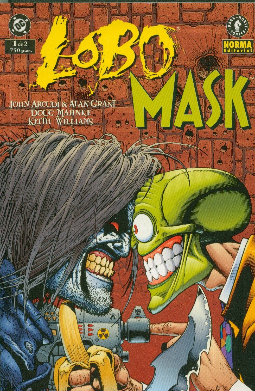 Portada ampliada de Lobo y Mask