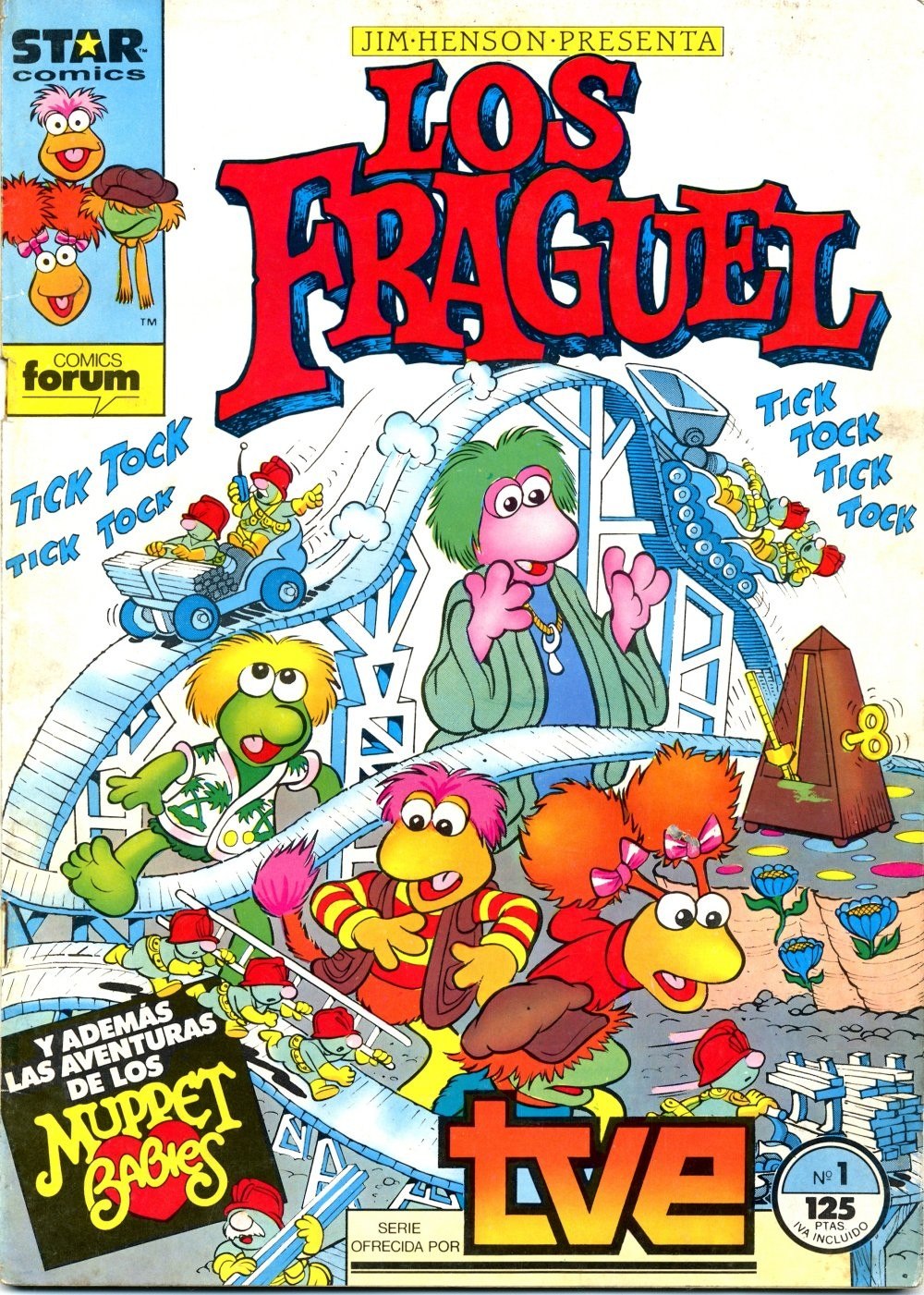 Portada ampliada de Los Fraguel (de S.Kay y M.Severin)(Ed.Forum)(1985)