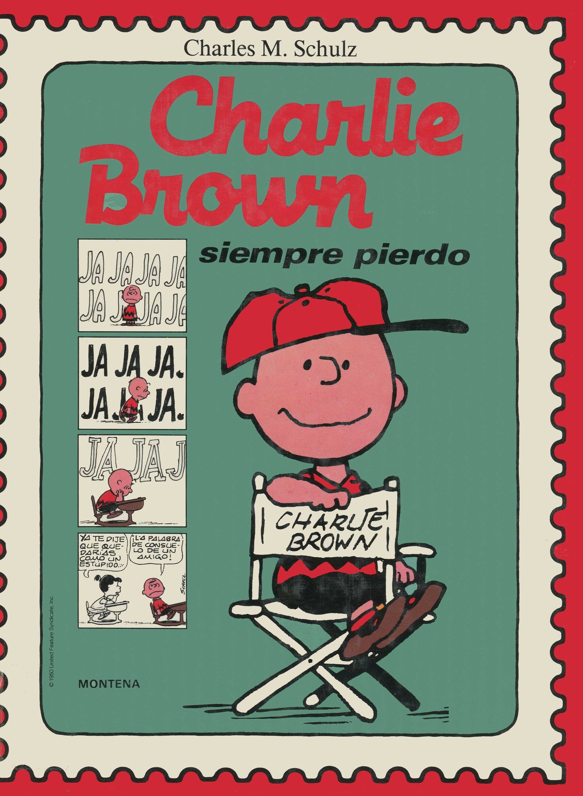 Portada ampliada de Peanuts - El mundo de Schulz (de C.M.Schulz)(Ed.Montena)(1989)