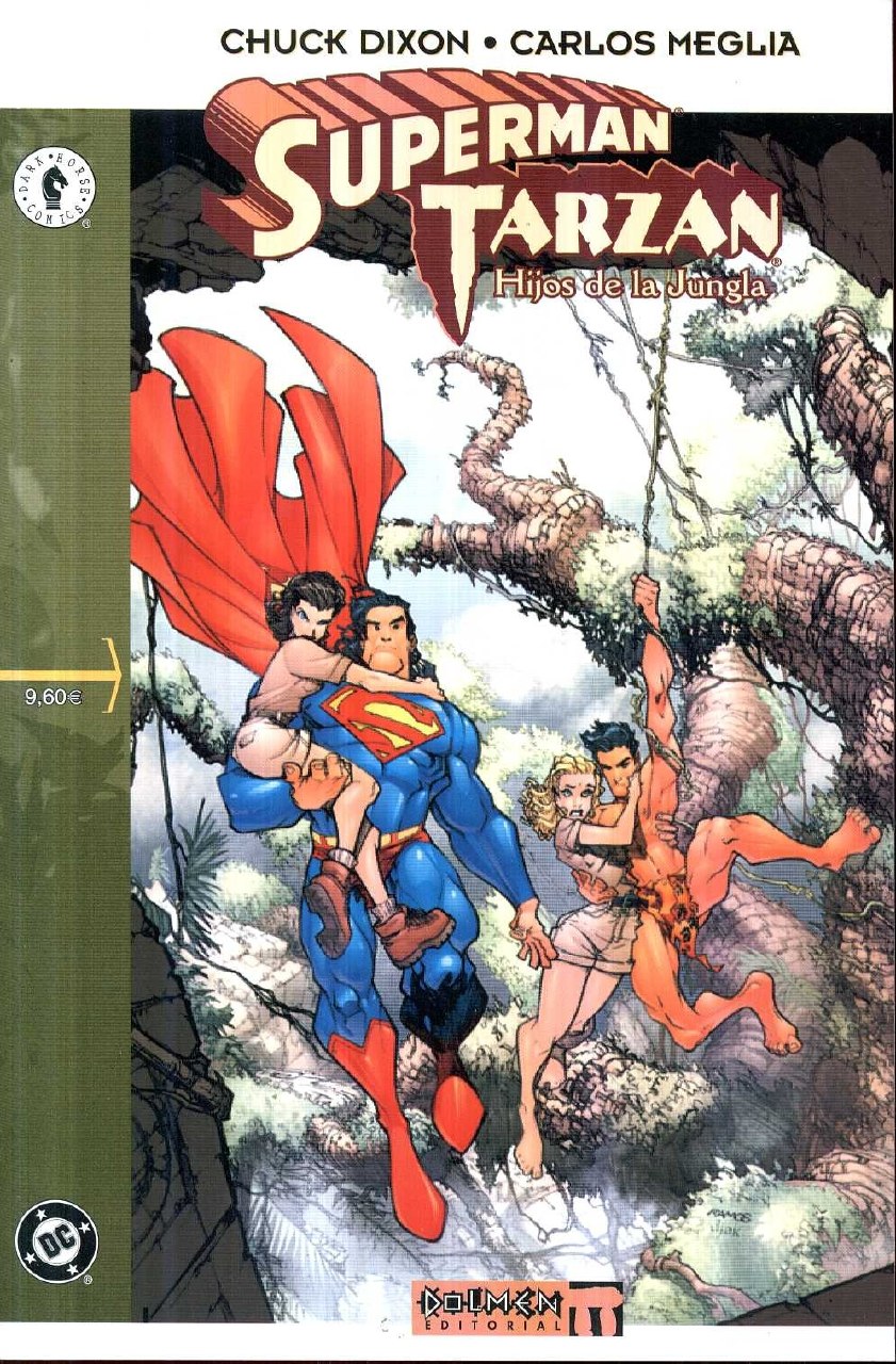 Portada ampliada de DC-Dark Horse_Superman Tarzan (Elseworlds)_(CRG)