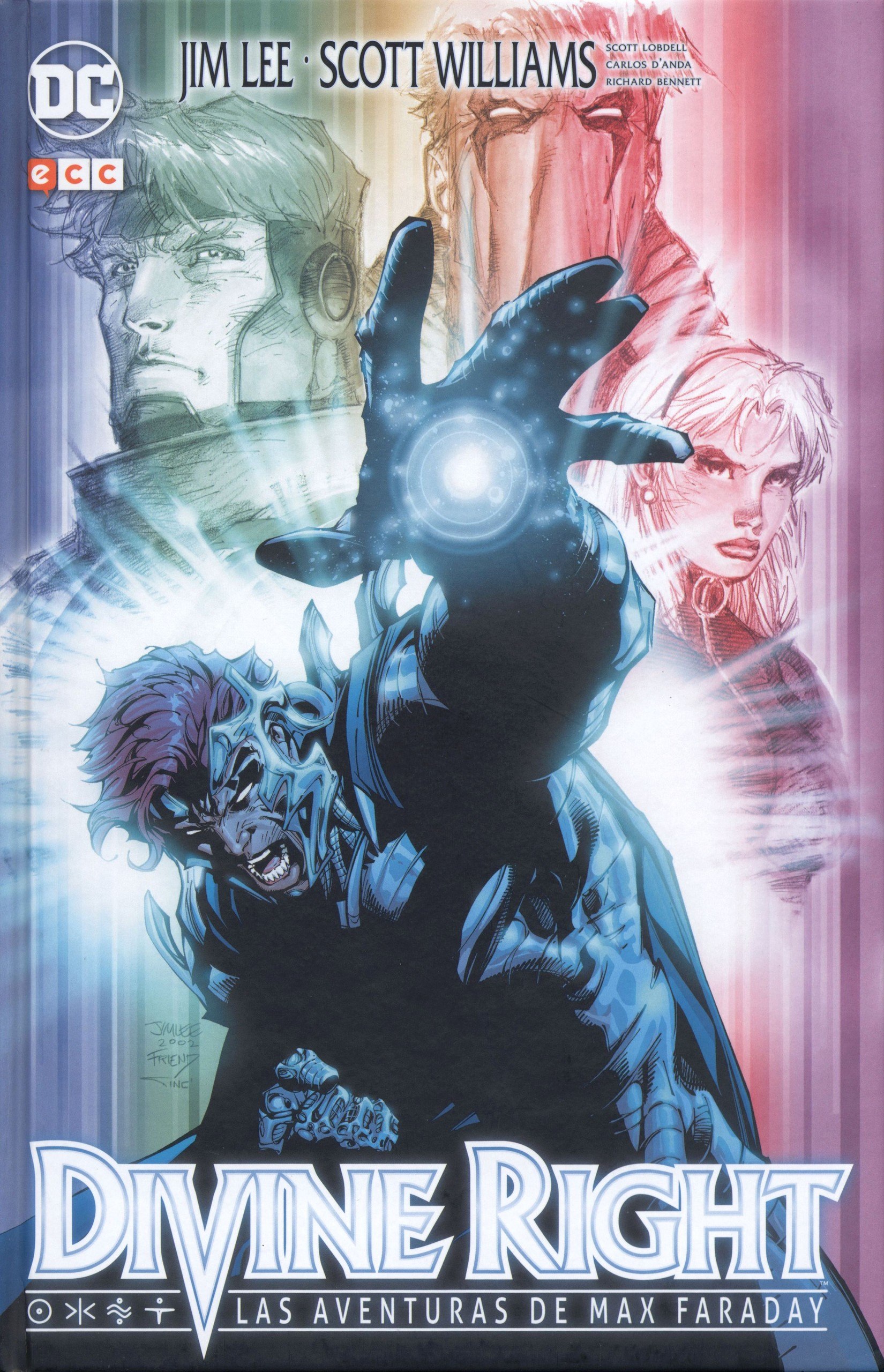 Portada ampliada de Divine Right.- Las Aventuras de Max Faraday (ECC) (Jrgandalf & Tildoras, CRG)