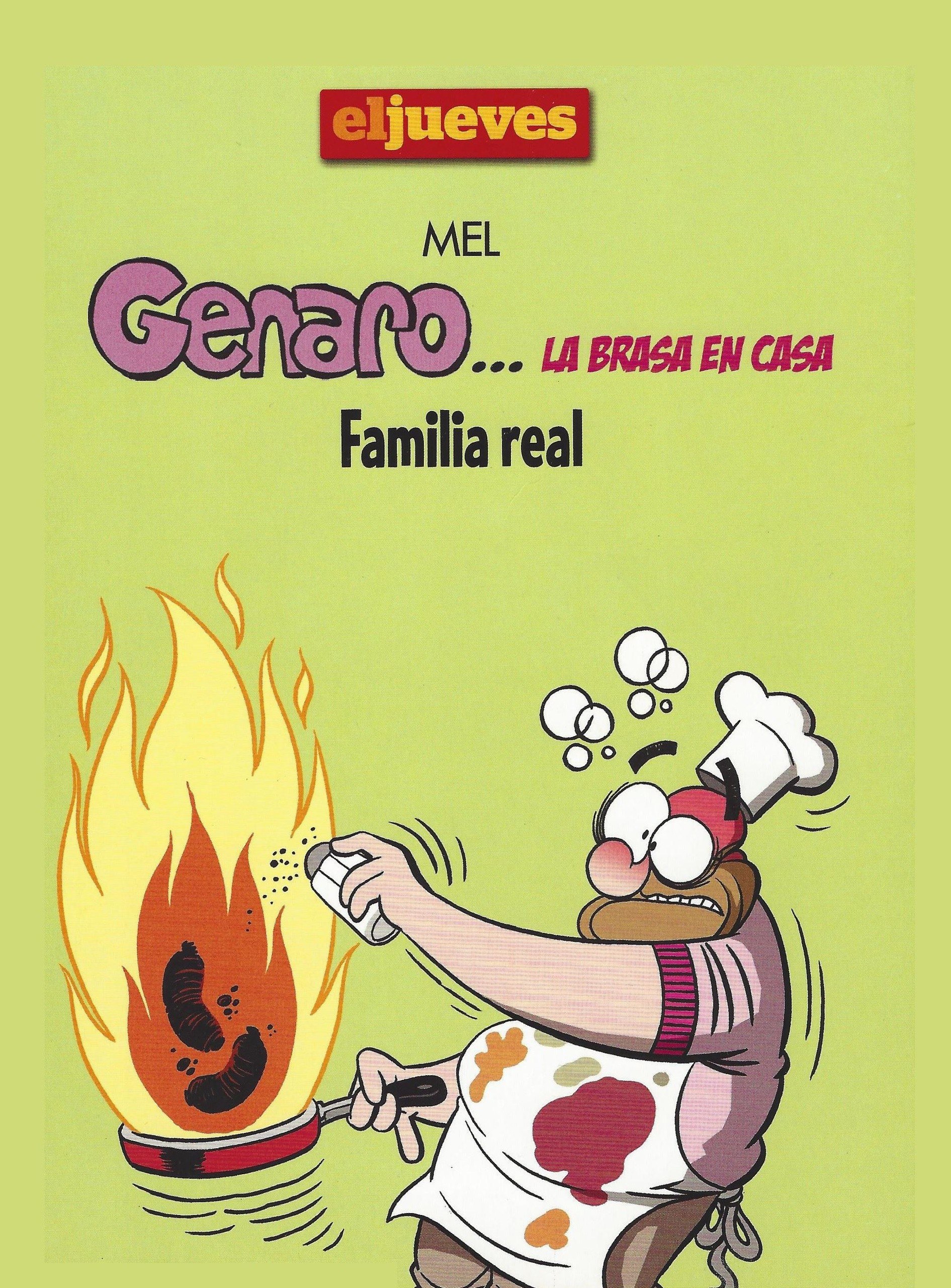 Portada ampliada de Genaro... La brasa en casa