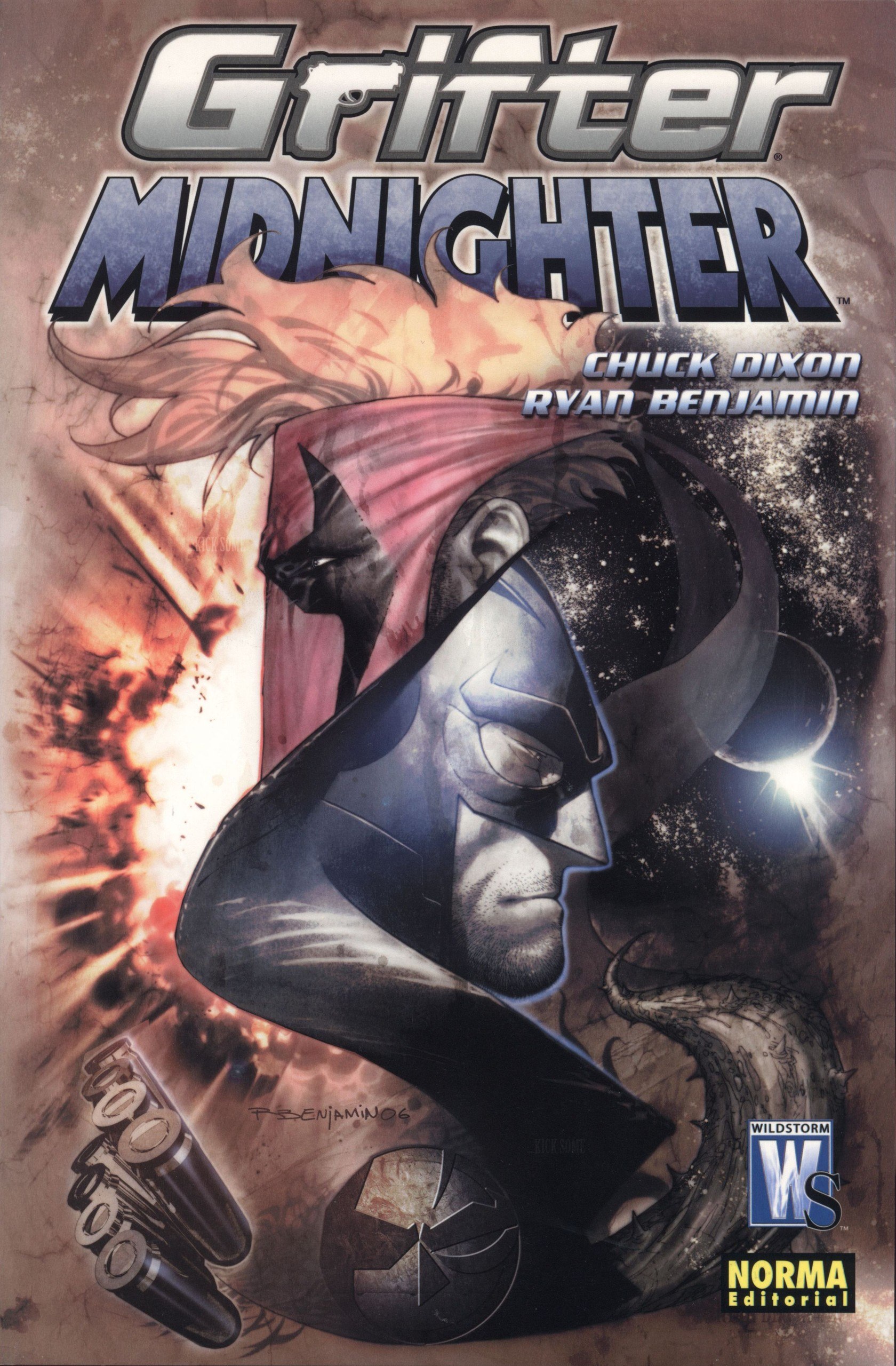 Portada ampliada de Grifter Midnighter