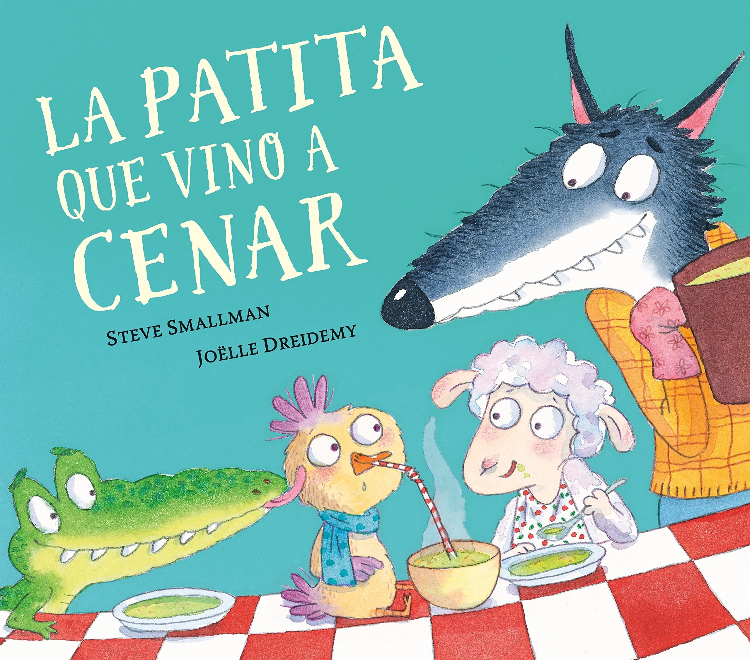 Portada ampliada de La patita que vino a cenar (Penguin random house) (por capdiajo) (CRG)
