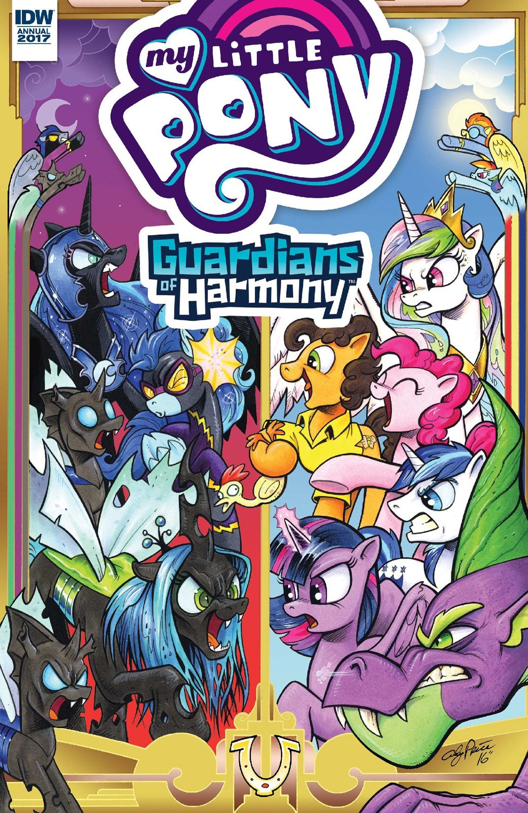Portada ampliada de My Little Pony Annual 2017
