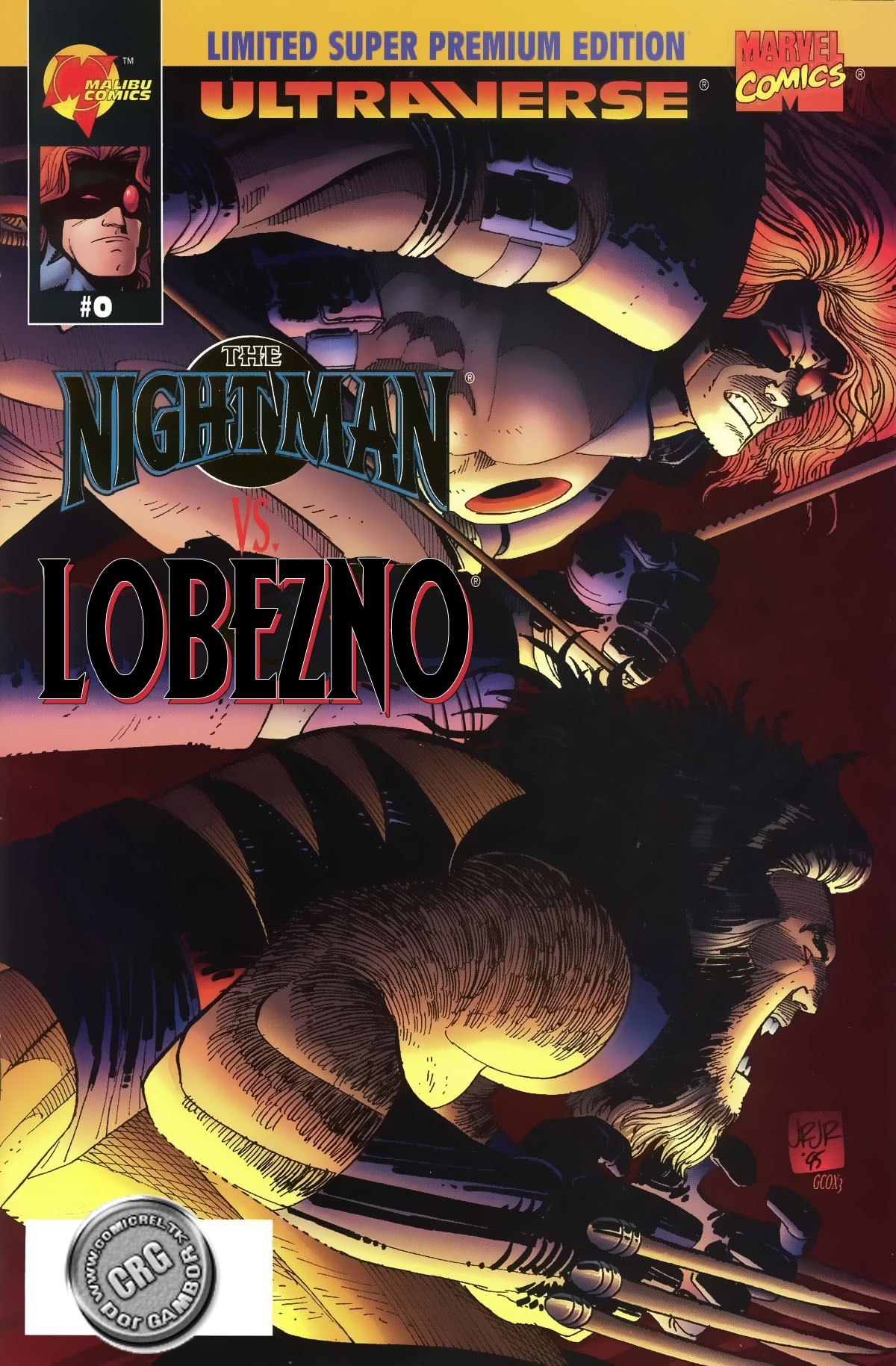 Portada ampliada de Nightman vs Lobezno (SPA) por Gambor ()