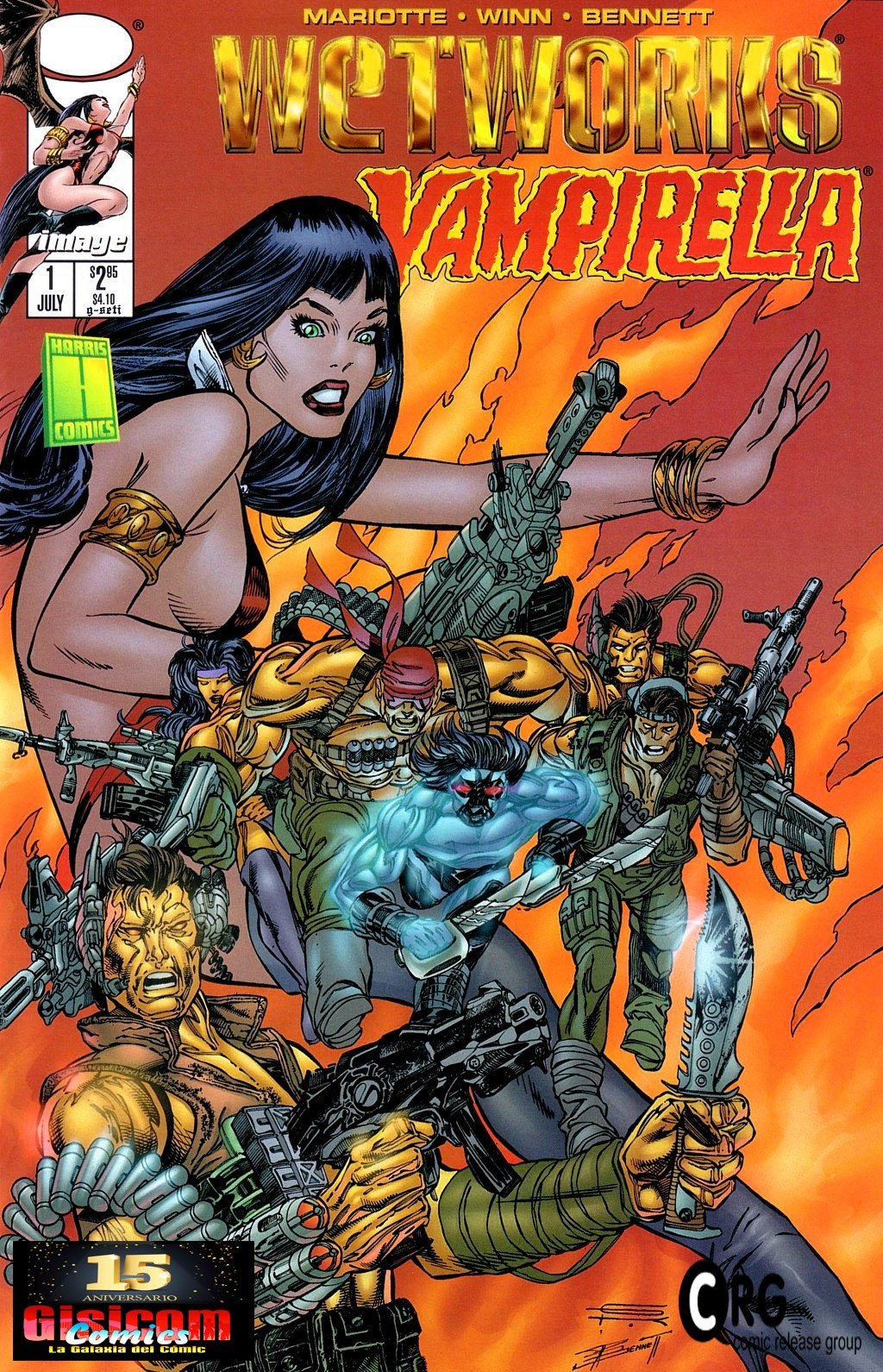 Portada ampliada de Wetworks Vampirella