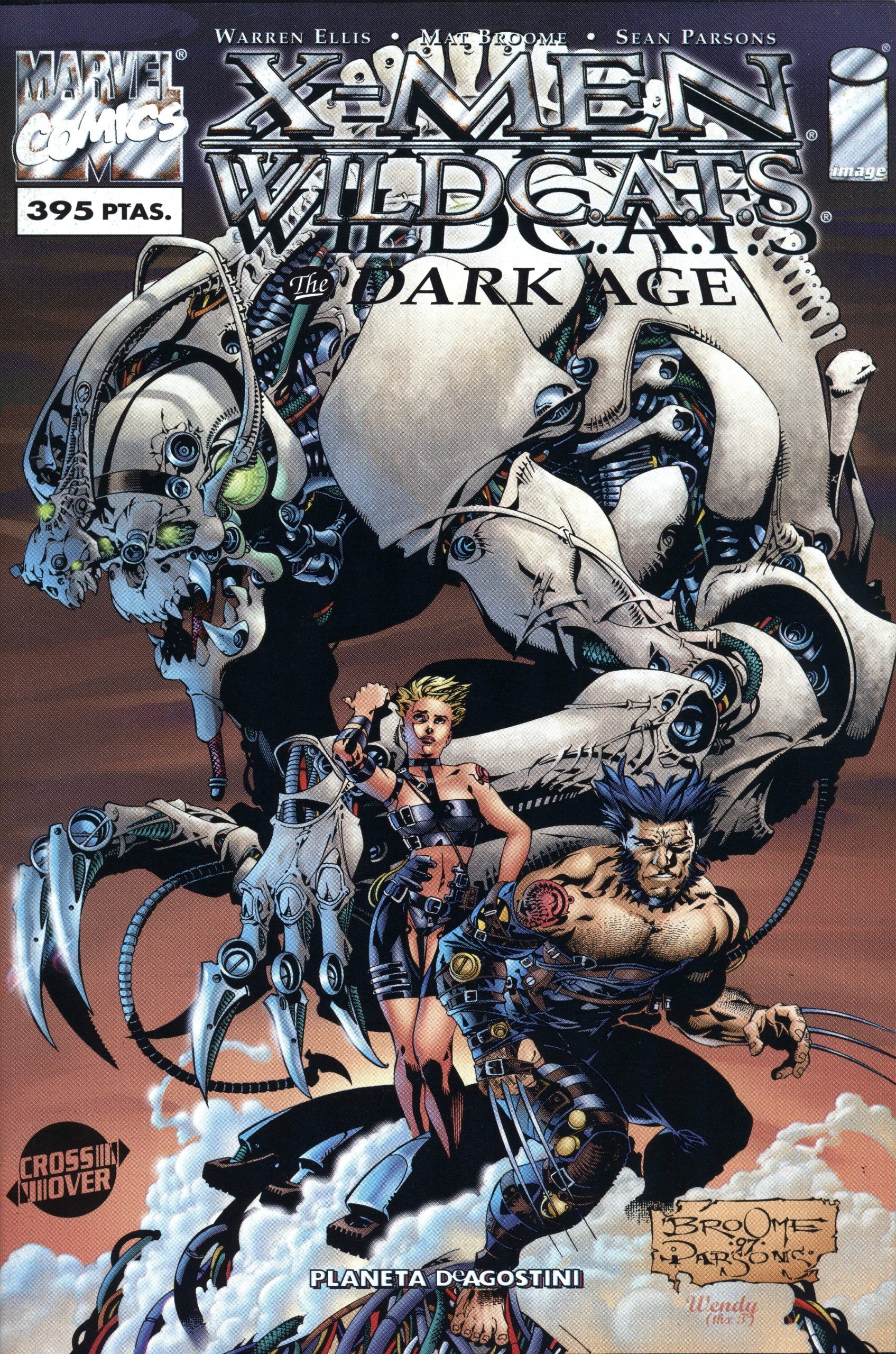 Portada ampliada de X-MEN WILDCATS The DARK AGE