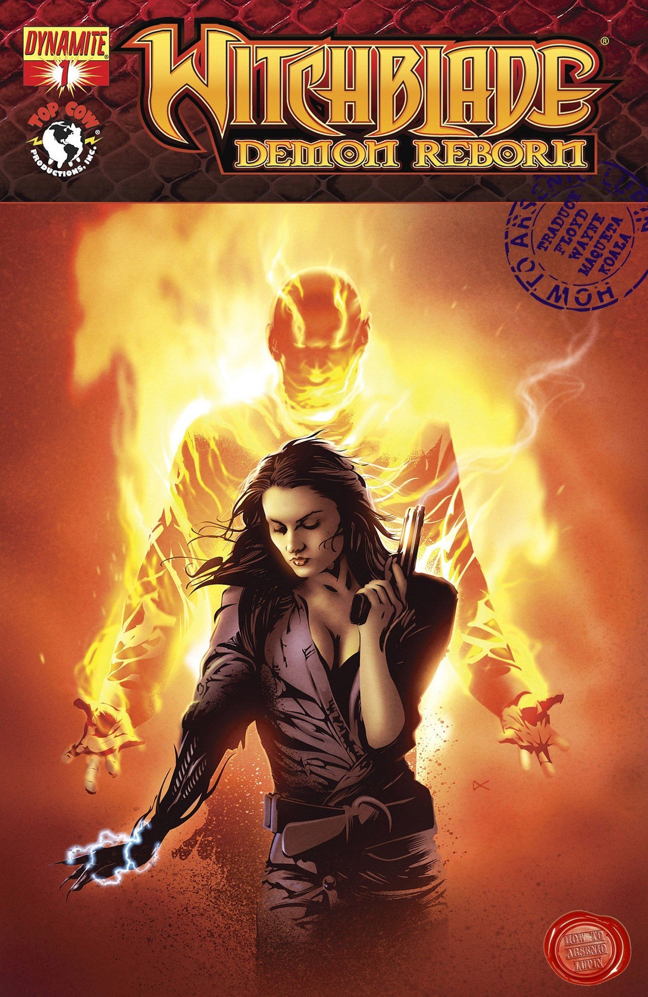 Portada ampliada de Witchblade Demon Reborn