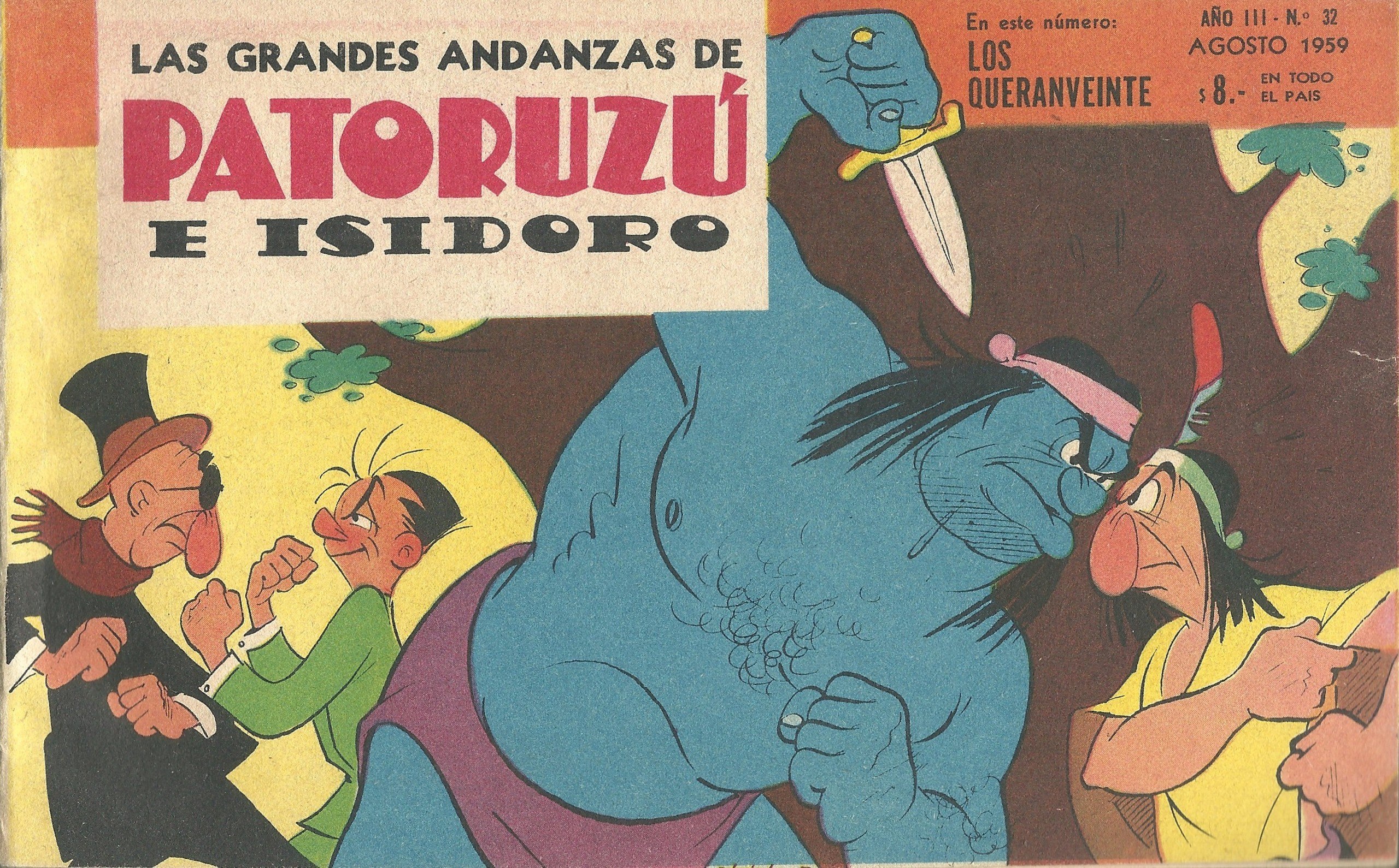 Portada ampliada de Las grandes andanzas de Patoruzú e Isidoro