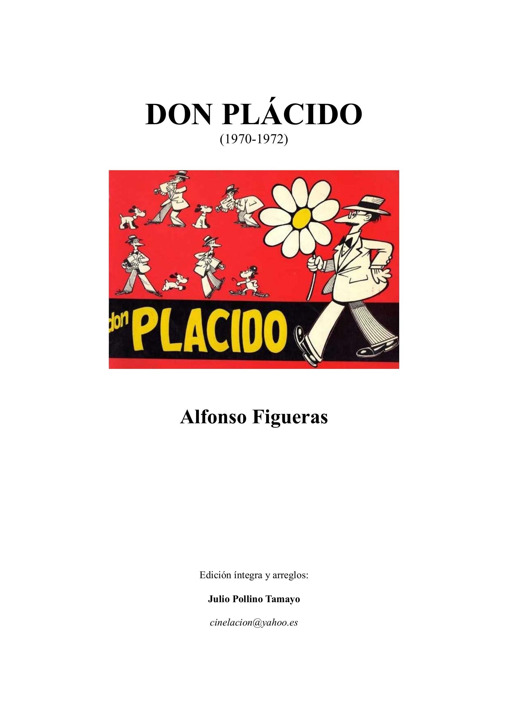 Portada ampliada de DON PLÁCIDO (1970-1972)