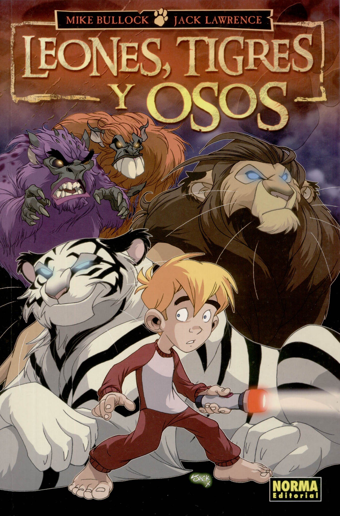 Portada ampliada de LEONES, TIGRES Y OSOS