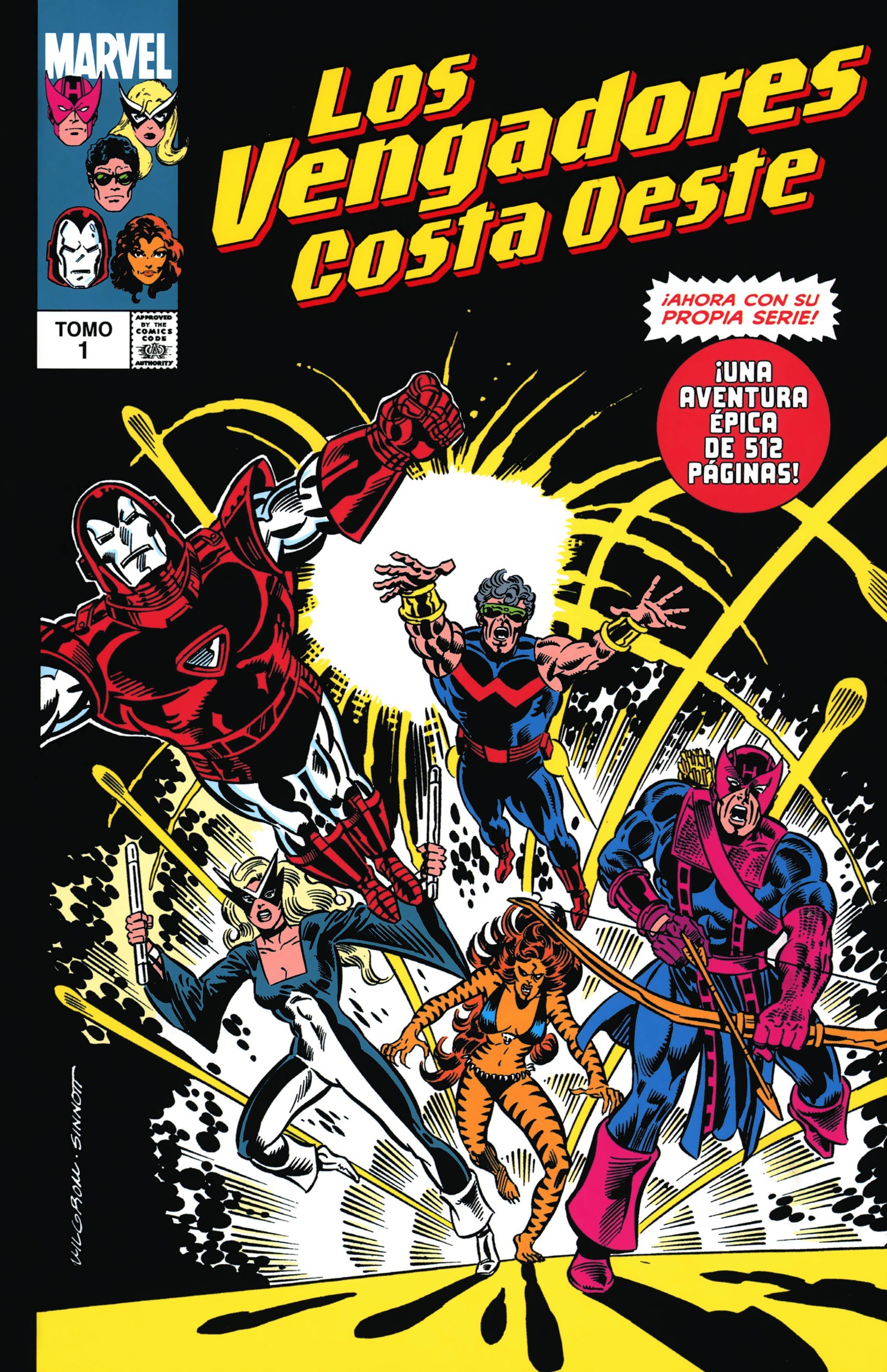 Portada ampliada de Los Vengadores Costa Oeste
