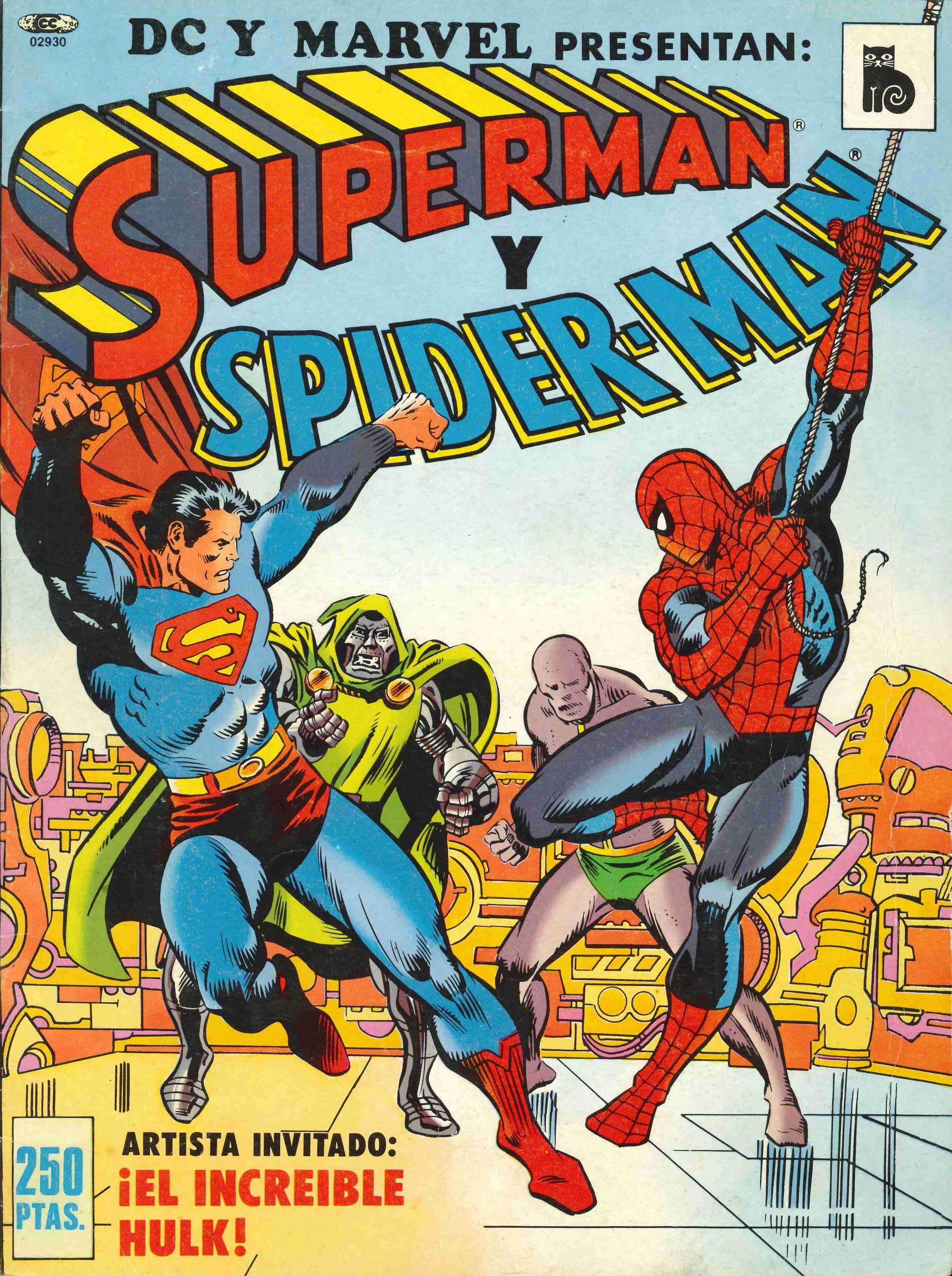 Portada ampliada de SUPERMAN Y SPIDER-MAN