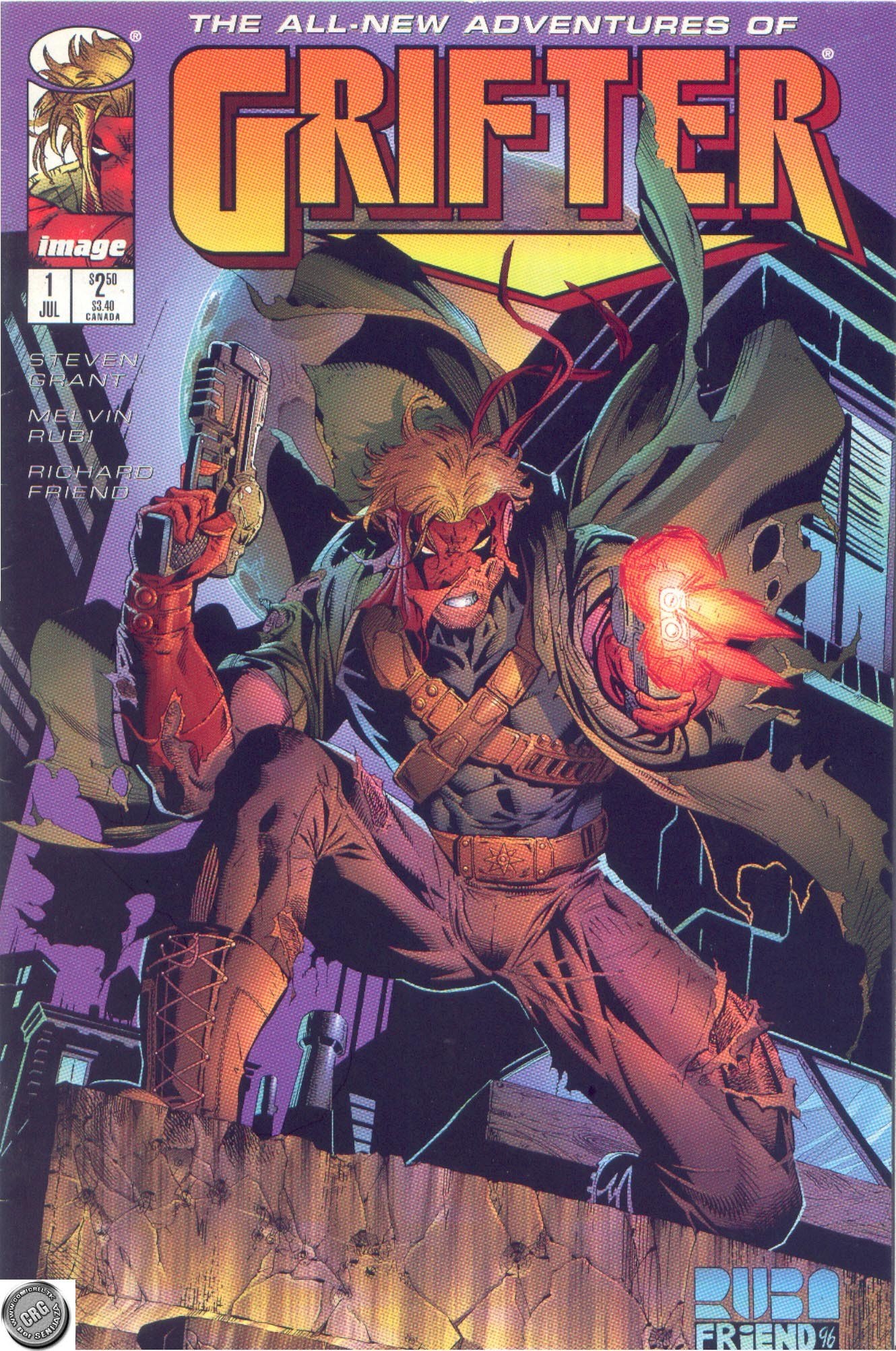 Portada ampliada de THE ALL-NEW ADVENTURES OF GRIFTER