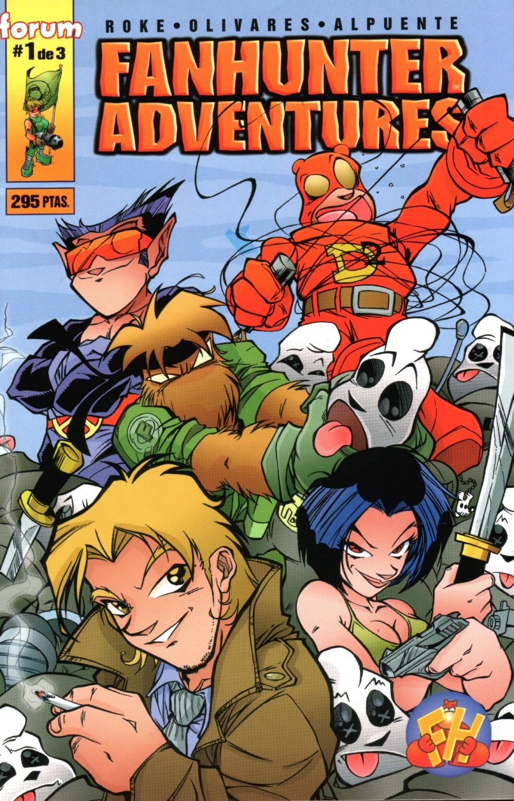 Portada ampliada de FANHUNTER ADVENTURES