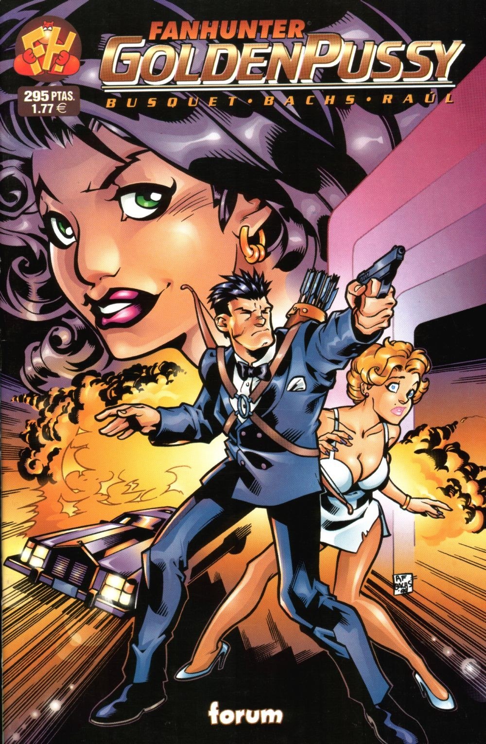 Portada ampliada de Fanhunter Goldenpussy