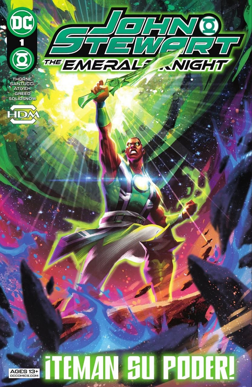 Portada ampliada de JOHN STEWART THE EMERALD NIGHT