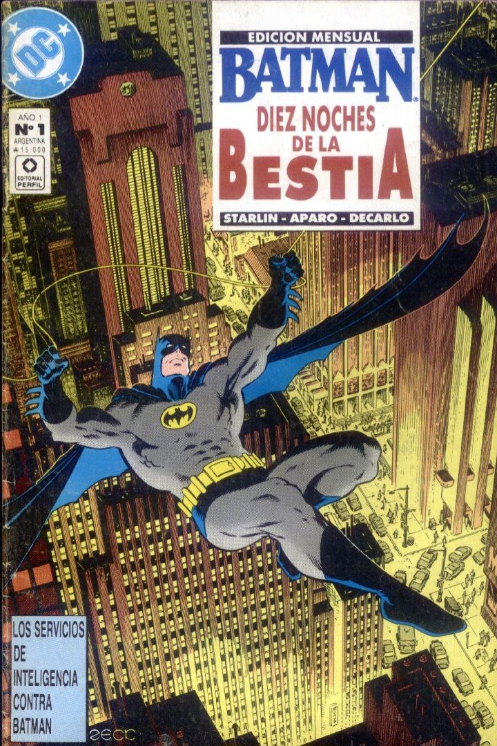 Portada ampliada de BATMAN DIEZ NOCHES DE LA BESTIA