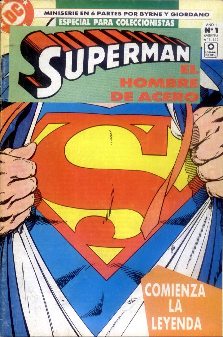 Portada ampliada de SUPERMAN EL HOMBRE DE ACERO
