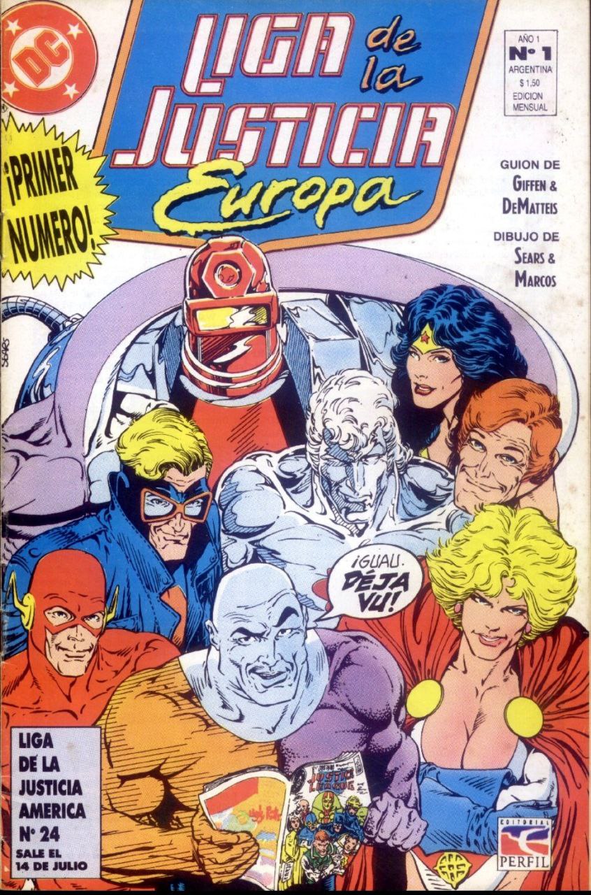 Portada ampliada de Liga de la Justicia Europa