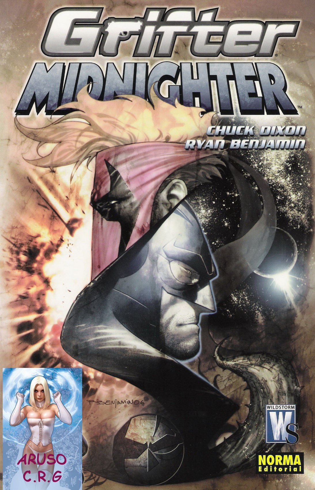 Portada ampliada de Grifter Midnighter