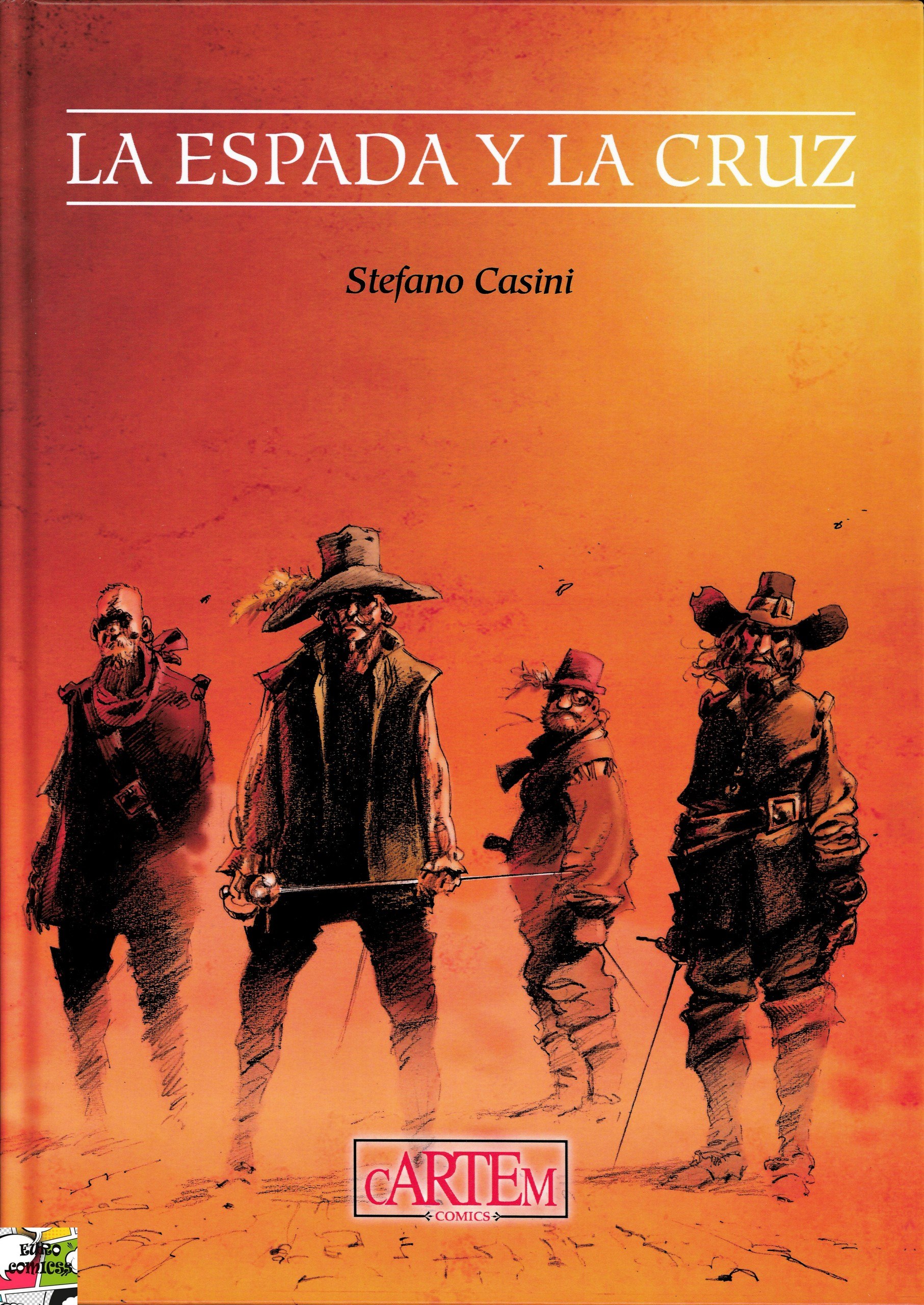 Portada ampliada de La Espada y la Cruz - Stefano Casini (Protis_Motion & Eurocomicss)