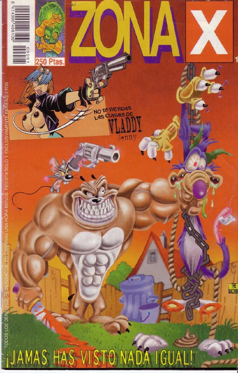 Portada ampliada de Zona X (Ediciones El Jueves)(1997)