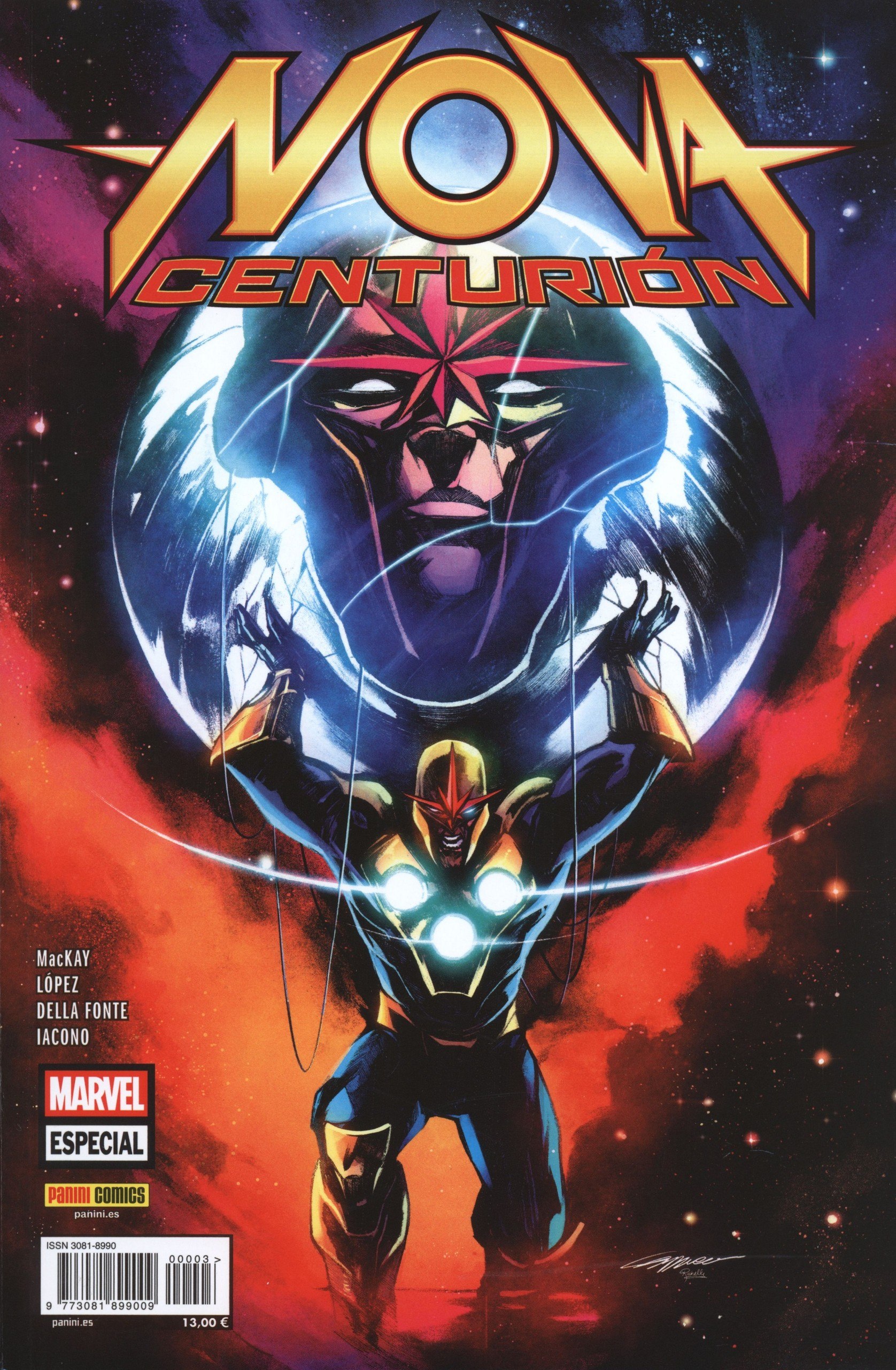 Portada ampliada de Nova Centurion (Panini) (Auror & Tildoras, CRG)