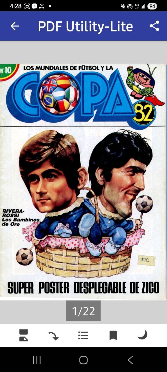 Portada ampliada de Los Mundiales de Fútbol y la Copa 82