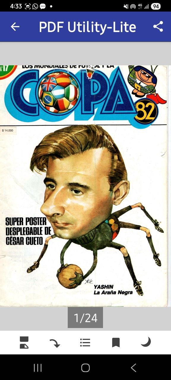 Portada ampliada de COPA 82