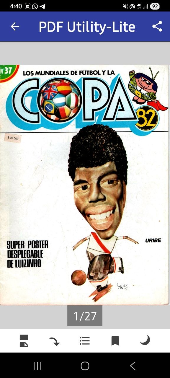 Portada ampliada de Los mundiales de futbol y la copa 82