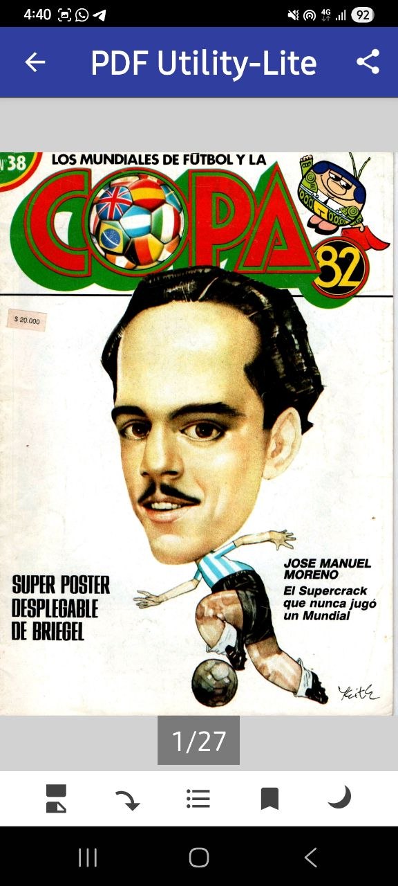 Portada ampliada de Los mundiales de futbol y la copa 82